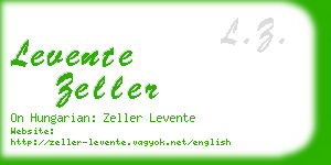 levente zeller business card